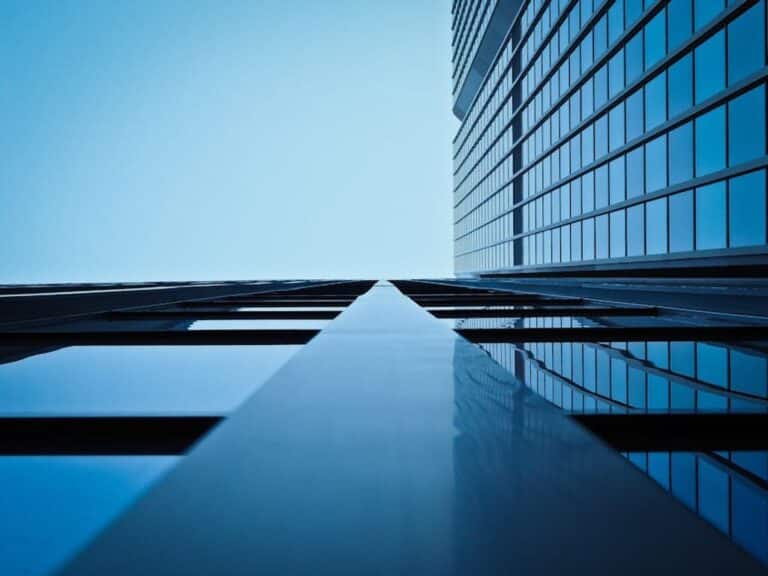 glass office work