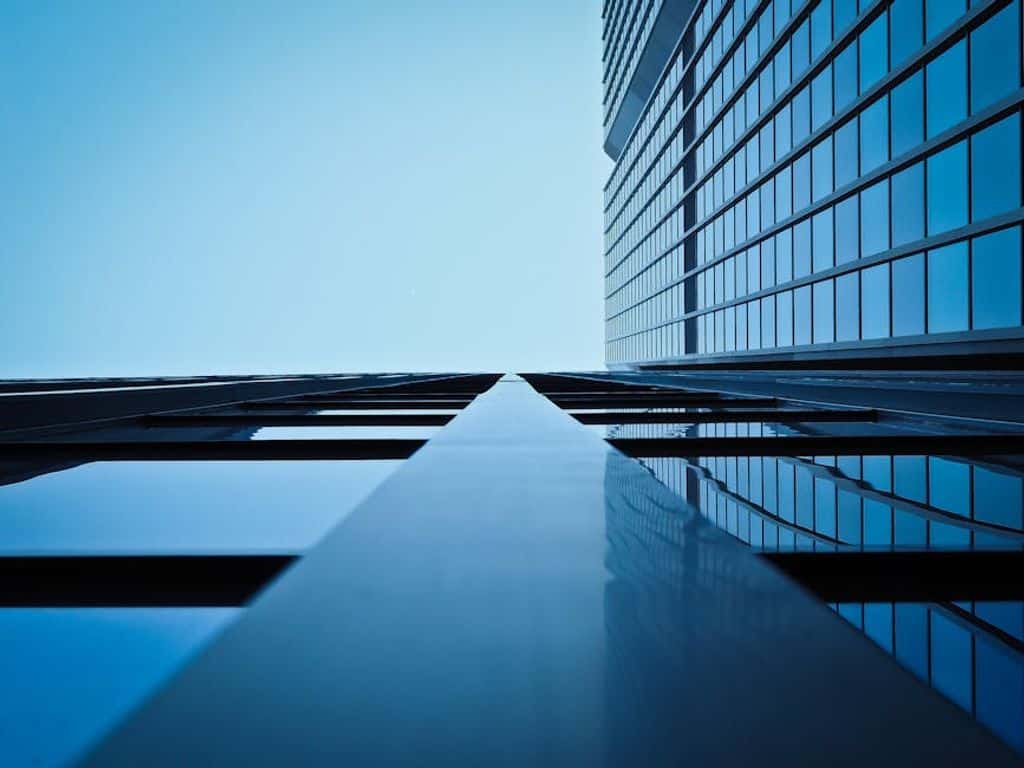 glass office work